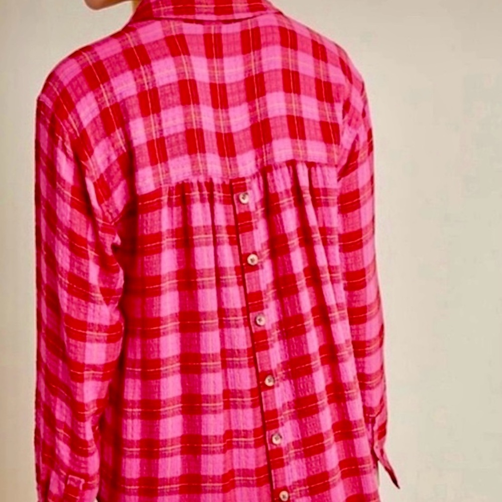 ANTHROPOLOGIE ISADORA BUTTON BACK TUNIC - Picture 2 of 3